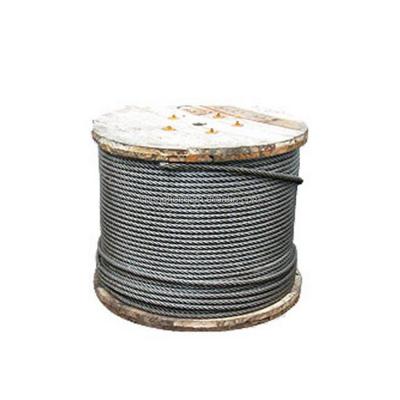 China 26mm Steel Cable 6x37 FC 6x37 IWRC Steel Rope Ungalvanized Steel Wire Rope Bright Wire Rope with Advanced Technology for sale