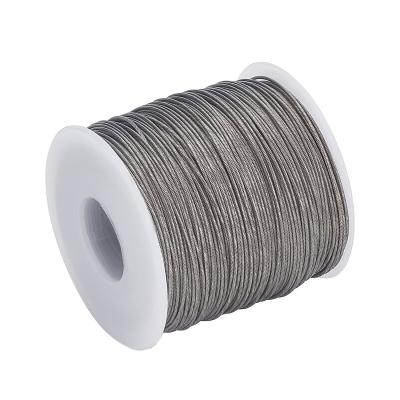 China 200fts 304 Stainless Steel Cable Wire Rope Strength Cable for Clothes Line Wires Outdoor Yard Craft Trellis Wire 0.8mm for sale