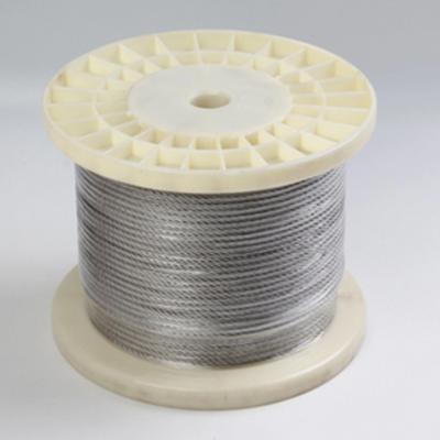 Chine 1.5mm ss304 ss316 câble 1x7 en acier inoxydable câble en acier câble en acier câbles en acier inoxydable de la série 300 Tolérance ± 1% à vendre