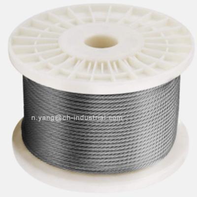 Chine 200ft câble en acier T316 câble d'aéronef en acier inoxydable 1x19 7x7 7x19 SS câble câble pour système de matériel de garde-corps de pont à vendre