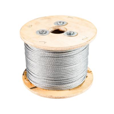 China 7*7 Galvanized 1 4 Steel Cable Non Alloy 1000m/Roll 1770Mpa Anti Corrosion for sale