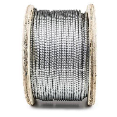 China 100ft Coils Steel Wire Rope 7*19 3/32