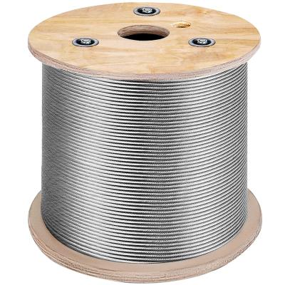 China Steel wire rope galvanized 8mm 10mm 12mm 8*19s 8X19s Sfc Elevator Governor Rope Cable for sale