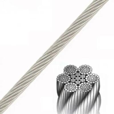 China Draadtouw Niet-roterende 1x19 Guy Draad gegalvaniseerd Geflecht Anti-Twisting High Tensile Steel Draadtouw Duitsland DIN Standard Bright Aircraft Steel Cable Te koop