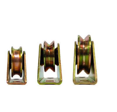 China Schuifgids Roller Gate Wheel 50mm 60mm 70mm 80mm 90mm 100mm U V Y Type Groove Schuifdeur Pulley Te koop