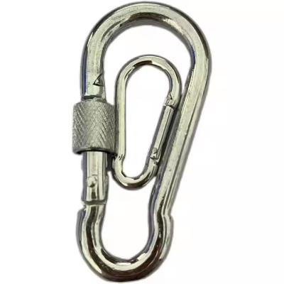 Cina Catena di chiavi a rotazione metallica pesante Carabiner Ventilatore di soffitto Montaggio di parete Swing Hammock Snap Hanging Anchor Bracket Hook Industria pesante in vendita