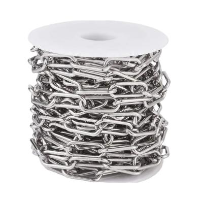 China Stainless Steel 316 DIN763 Standard Long Link Anchor Chain, Dia. 10mm for sale