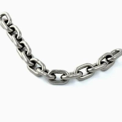 China High Tensile Galvanised DIN766 Short Link 6mm 8mm 10mm 12mm Diameter Welded Stainless Steel for Hoisting Pulling for sale