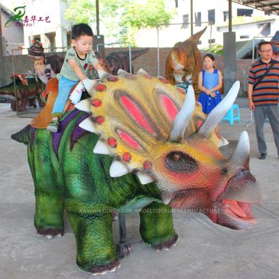 China Park Equipment Dinosaur Ride Animatronic Kids Ride Walking Dinosaur Machine Funfair Rides On Sale for sale