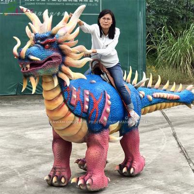 China Chinese Life Size Electric Dragon Walking Kylin Kids Park Equipment Animatronic Dinosaur Ride Ride For Sale for sale