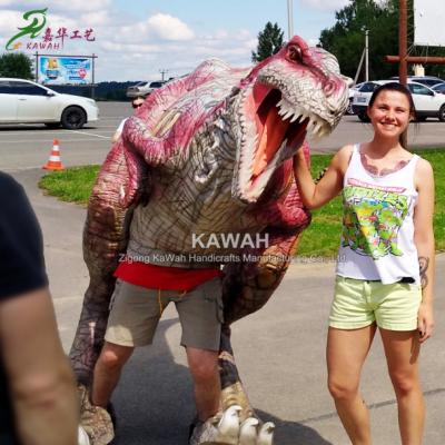 China Dino Park Most Popular T-Rex Dinosaur Costume Dinosaur Park Display Walking Dinosaur Suits Factory Price for sale