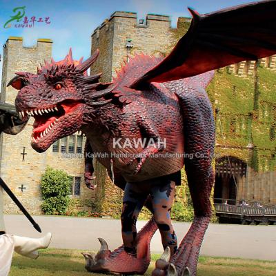 China Dino Park Dinosaur Cosplay Animatronic Costume Walking Dragon Dinosaur Suits On Sale for sale