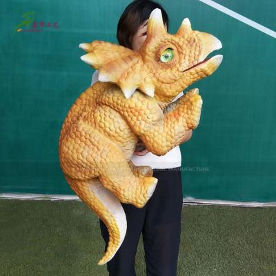 China Show / Act / Props / Stage Most Popular Realistic Dinosaur Puppet Dino Dinosaur Makers Hand Puppet for sale