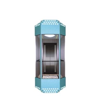 China 0.6m/s 320kg~450kg TRACTION MODERN LIFT LUXURY SMALL HOUSE LIFT CABIN AND CAR FRAME FOR SALE for sale