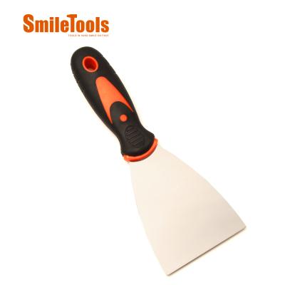 China Good Quality Carbon Steel Mirror Polishing Putty Knife With Stiff Blade Painting Tools for sale