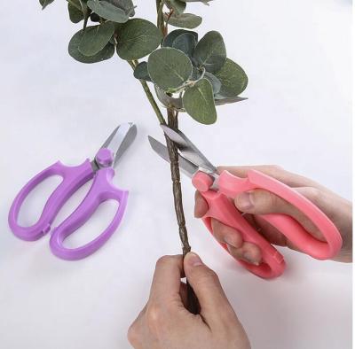 China Green Handle Universal Cut Pruner Shears Flower Arranging Shears Flower Scissors For Florist Design Garden Tools for sale