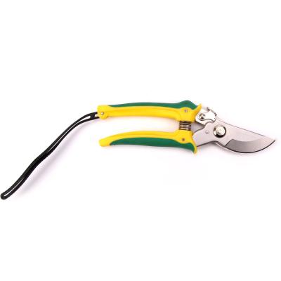 China Popular Anti-Slip Handle Garden Tools Shears Scissors Deflect Fruit Tree Pruner With Safety for sale