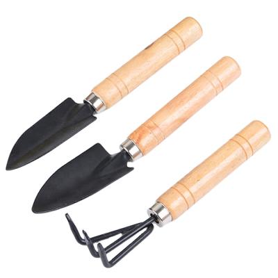 China Garden. 3 Piece Garden Tool Kit Plant Tools Wooden Potted Bonsai Tools for sale