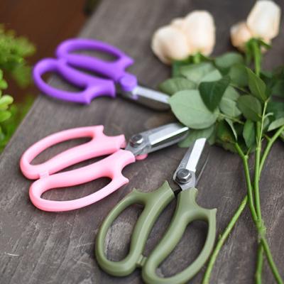 China Pruning Customized Flower Scissors With Soft Handle For Flower Arrangement for sale