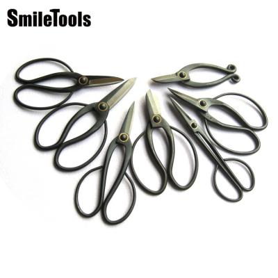 China Professional Pruning Blade Bonsai Shears and Bonsai Flower Steel Scissors for sale