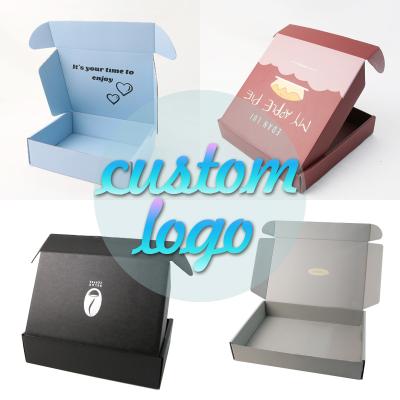 China Recyclable Wholesale Custom Printed Unique Corrugated Shipping Boxes For Tops And Underwear for sale