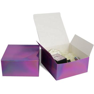 China Recycled Materials Customized Gift Box With Lid Laser Gift Decoration Box Wedding Birthday Party for sale