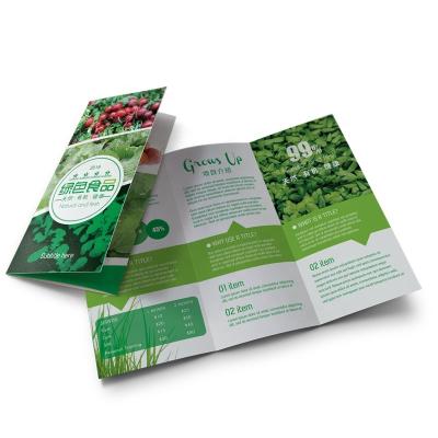 China Gift.Shopping.Food.Candy. Agriculture Trifold Colorful Company Brochure Booklet Flyer Insect Printing for sale