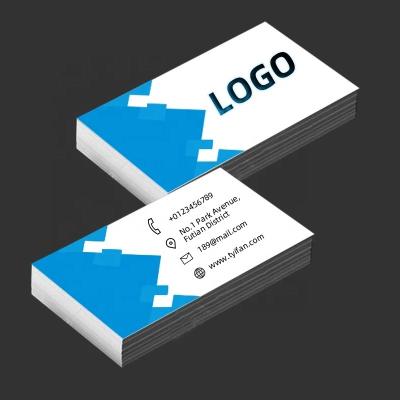 China High Quanlity 300gsm Wholesale Cheap Custom Logo Business Card Coated Paper Business Cards for sale