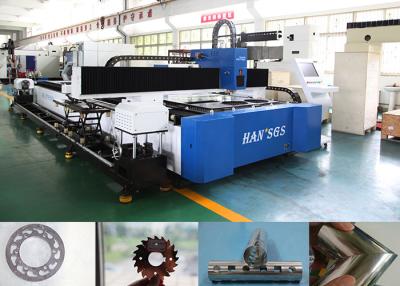 China 1kw Cnc Steel Pipe Cutting Machine For Metal Tube / Plate Carbon Steel , High Speed for sale