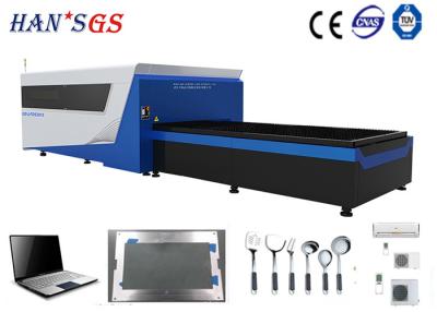 China 500W 1KW 2KW CNC Sheet Metal Laser Cutting Machine / Fiber Laser Cutter for sale