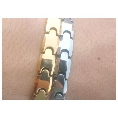 China TUNGSTEN Autism Awareness Puzzle Pieces Tungsten Carbide Healing Jewelry Bracelet for sale