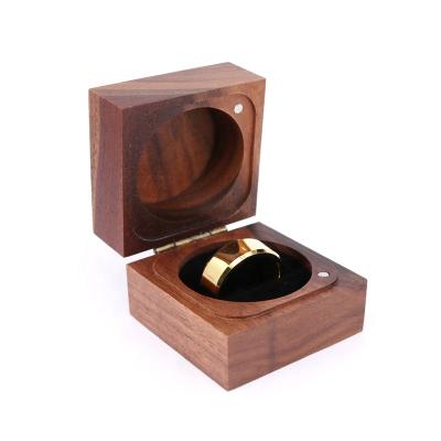 China TRENDY Free Laser Engrave Nuts Flip Jewelry Ring Box Magnetic Logo Fashion And Accept Custom Order Newest for sale