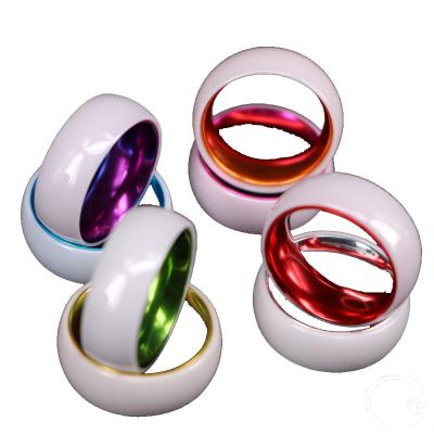 China TUNGSTEN Chosen Color Purple, Blue, Green, Pink, Orange Weekly Ceramic Mood Ring for sale