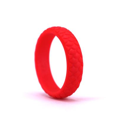 China Custom Logo Silicone Casual/Sporty Wedding Rings, Vibrating Silicone Cock Ring for sale