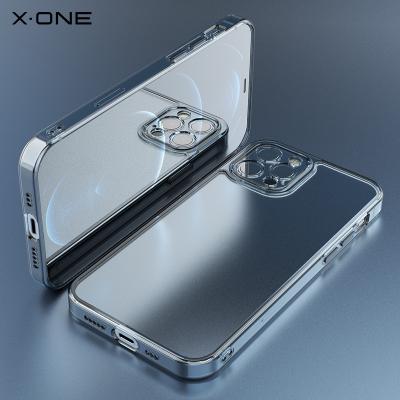 China newcomers X-ONE Anti-drop TPU Frosted Matte Tempered Glass Phone Case Shockproof Back Cover For iphone 13 12 pro max for sale