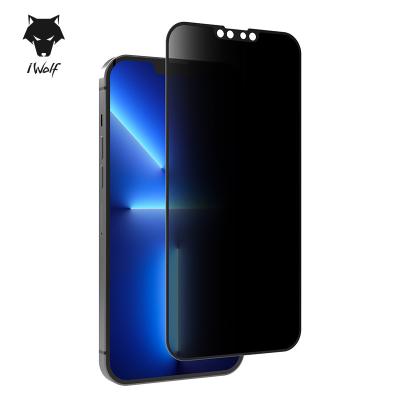 China Anti Peep iWolf Anti Spy Privacy Tempered Glass Cell Phone Screen Protector Glass Film For Apple Iphone X XR XS 11 12 13 Pro Max for sale