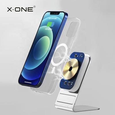 China For iPhone X-ONE Qi 15w Wireless Charger Mobile Smart Magnetic Magsaf Wireless Charger Stand For iPhone for sale