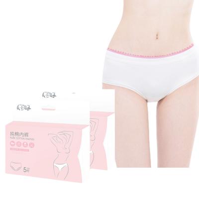 China Organic Women Antibacterial Breathable Extra Absorbent Underwear Disposable Period Panties for sale