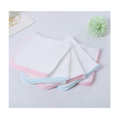 China Washable White 100 Cotton Organic Muslin Burp Cloths Baby Burp Clothes For Baby 100% Cotton for sale