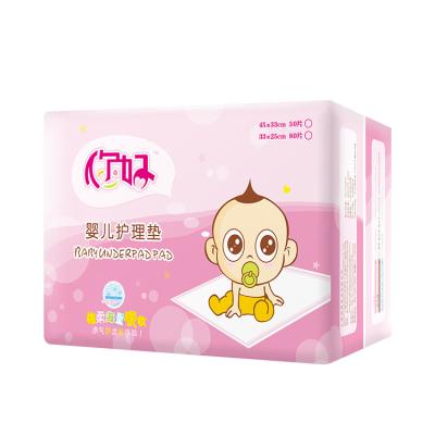 China Non Woven Fabric Organic Disposable Incontinence Bed Pads Underpads New Shanghai Bron Baby Urine Protector Pad for sale