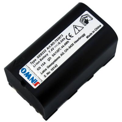 China Geb222 Rechargeable Lithium Battery for Leica 1200 Series 7.4V 6000mA Li-Lon Total Station for sale