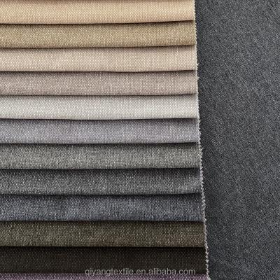 China Wholesale Waterproof Colorful Plain Polyester Canvas Fabric For Sofa Home Textiles Furniture Buyers 2 for sale