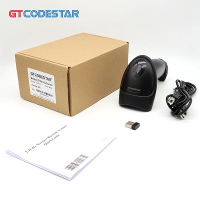 China GTCODESTAR 1D 2D Barcode Scanner CMOS Supermarket Barcode Wireless Handheld A4 Barcode Scanner QR Code for sale