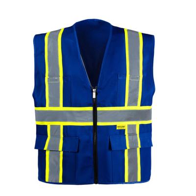 China Water Proof Customized Public Yellow And Orange Reflective Mesh 100% Polyester Safety Vest Led Reflective Vest for sale