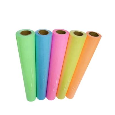 China Self-adhesive light-storage self-adhesive luminous adhesive film PVC film PET material lettering printing glow-in-the-dark fluorescent stickers for sale