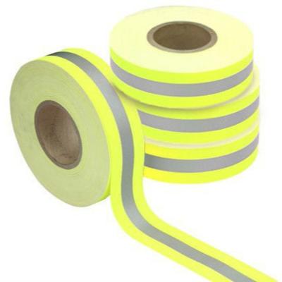 China For All Safety Products Rainbow Reflector Tape Tape 100% Polyester Reflective Fabric for sale