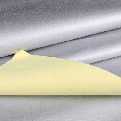 China Manufacturer Supply Aluminized Aramid Aramid Heat Resistant Water Repellent Silver Coated Fabric Flame Retardant for sale