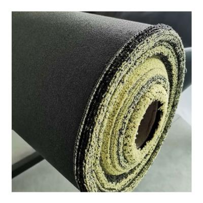 China Fire Retardant Supply Aluminized Aramid Smoke Hanging Wall Aramid Fabric Heat Resistant Water Repellent Silicon Coated For Railway Walkway for sale