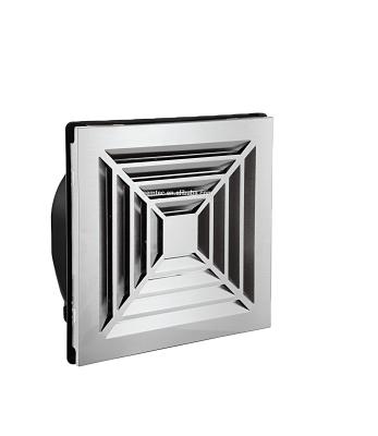 China Hotels 300*300 Aluminum Alloy Panel Integrated Ceiling Exhaust Fan for sale