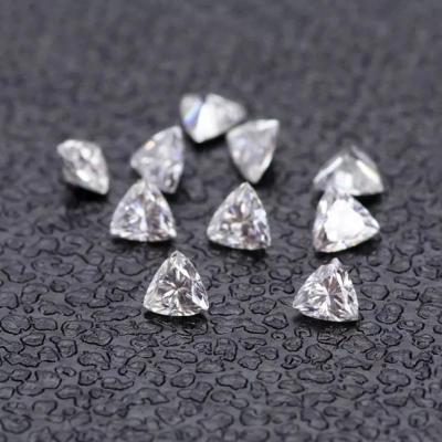 China Lab Grown Diamond Fancy cut DEF Color VS VG IGI  Triangle cut Triangle shape diameter 3mm-5mm 0.06ct-0.42ct Trillion Cut for sale